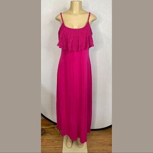 First Crush Size XL Girls Pink Maxi Dress. Good PreOwned Condition.